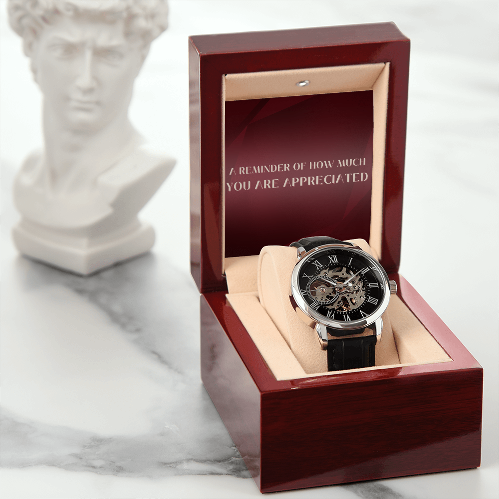 Openwork watch for Him - ppreciation gift