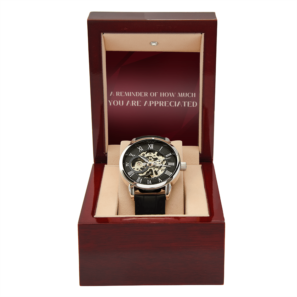 Openwork watch for Him - ppreciation gift