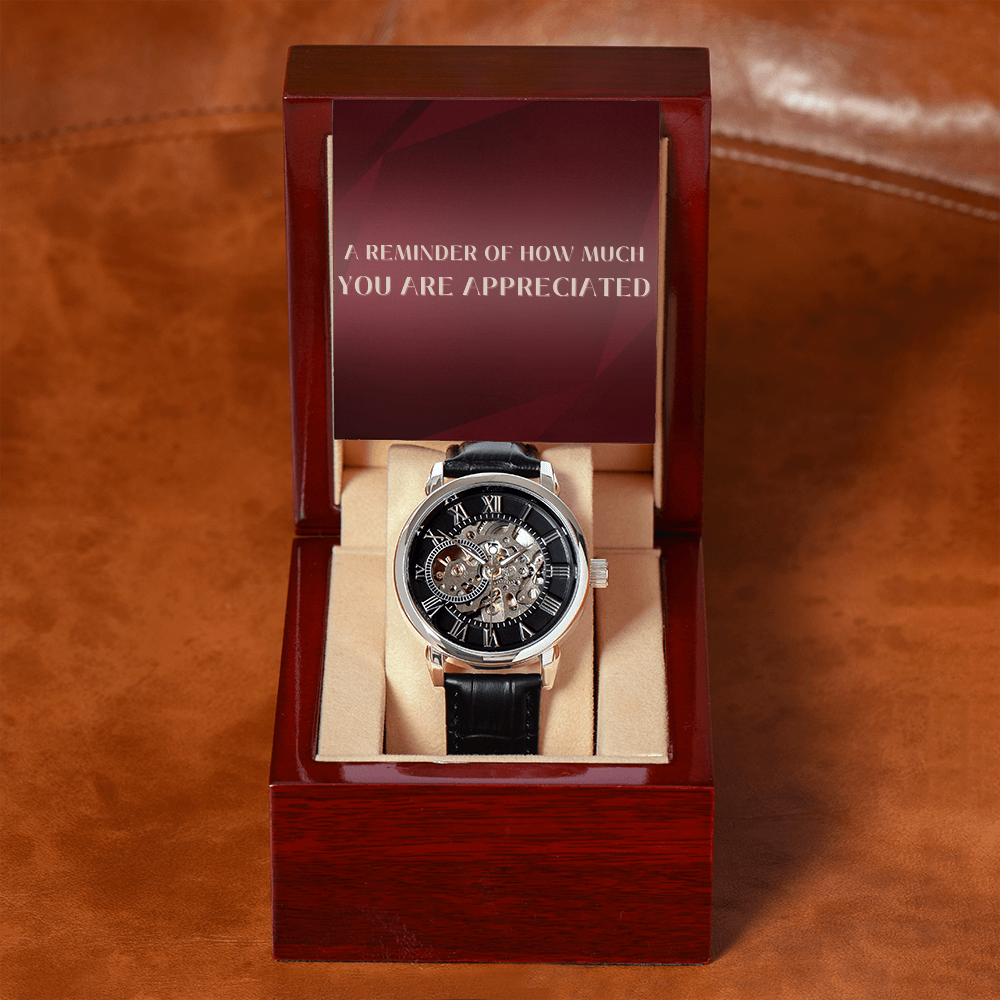 Openwork watch for Him - ppreciation gift