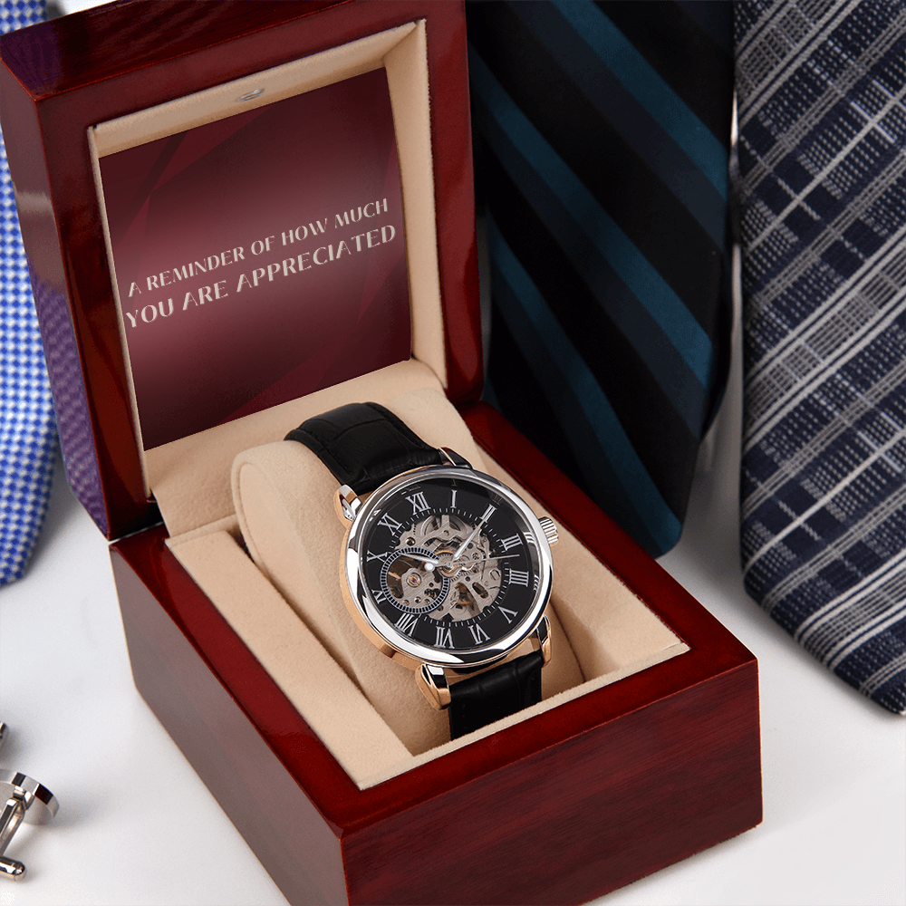 Openwork watch for Him - ppreciation gift