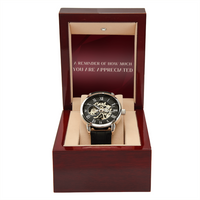 Openwork  watch for Him - ppreciation gift
