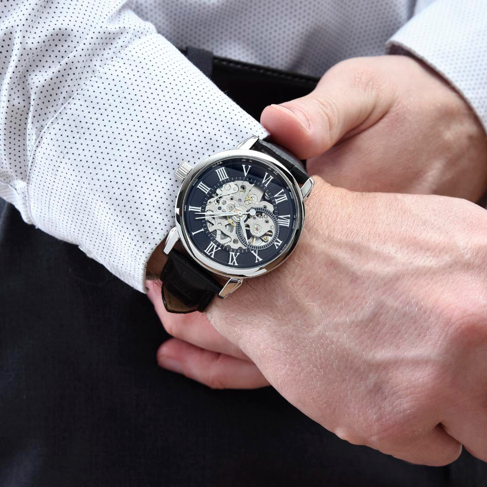 Openwork  watch for Him - ppreciation gift