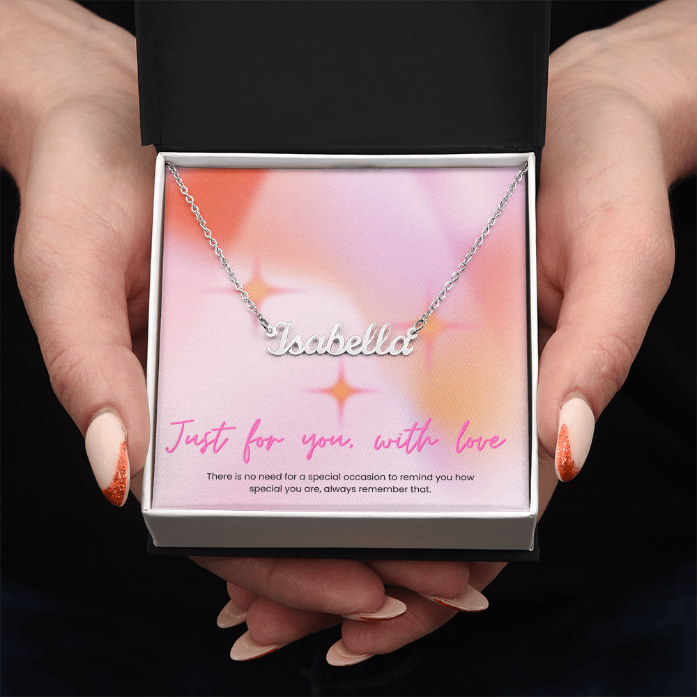 Say My Name Necklace for her