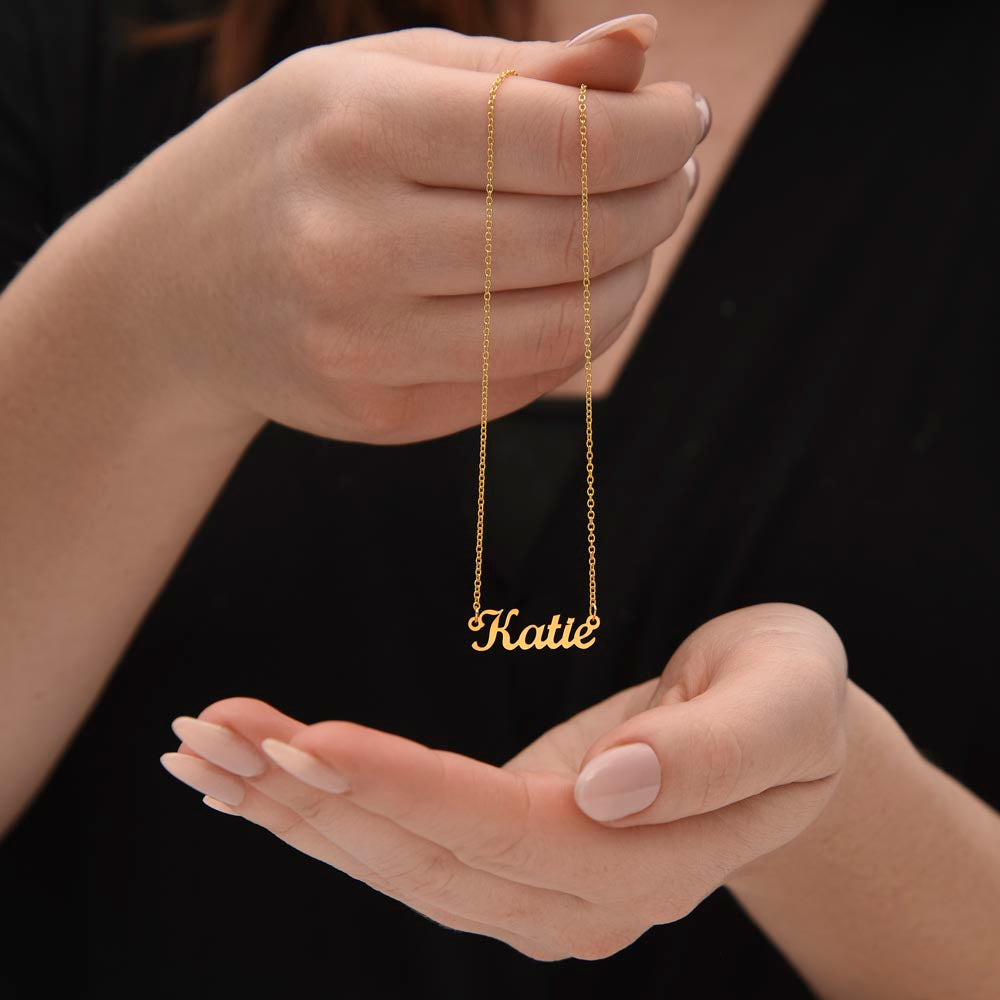 Say My Name Necklace for her