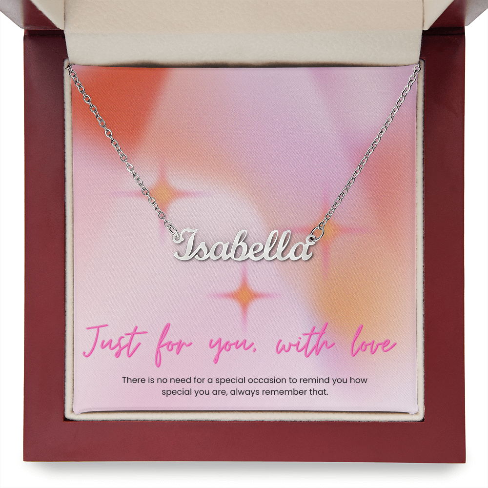 Say My Name Necklace for her